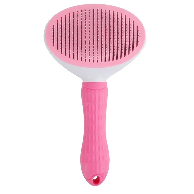 Self-Cleaning Deshedding Brush — One Click to Remove Dog Hair