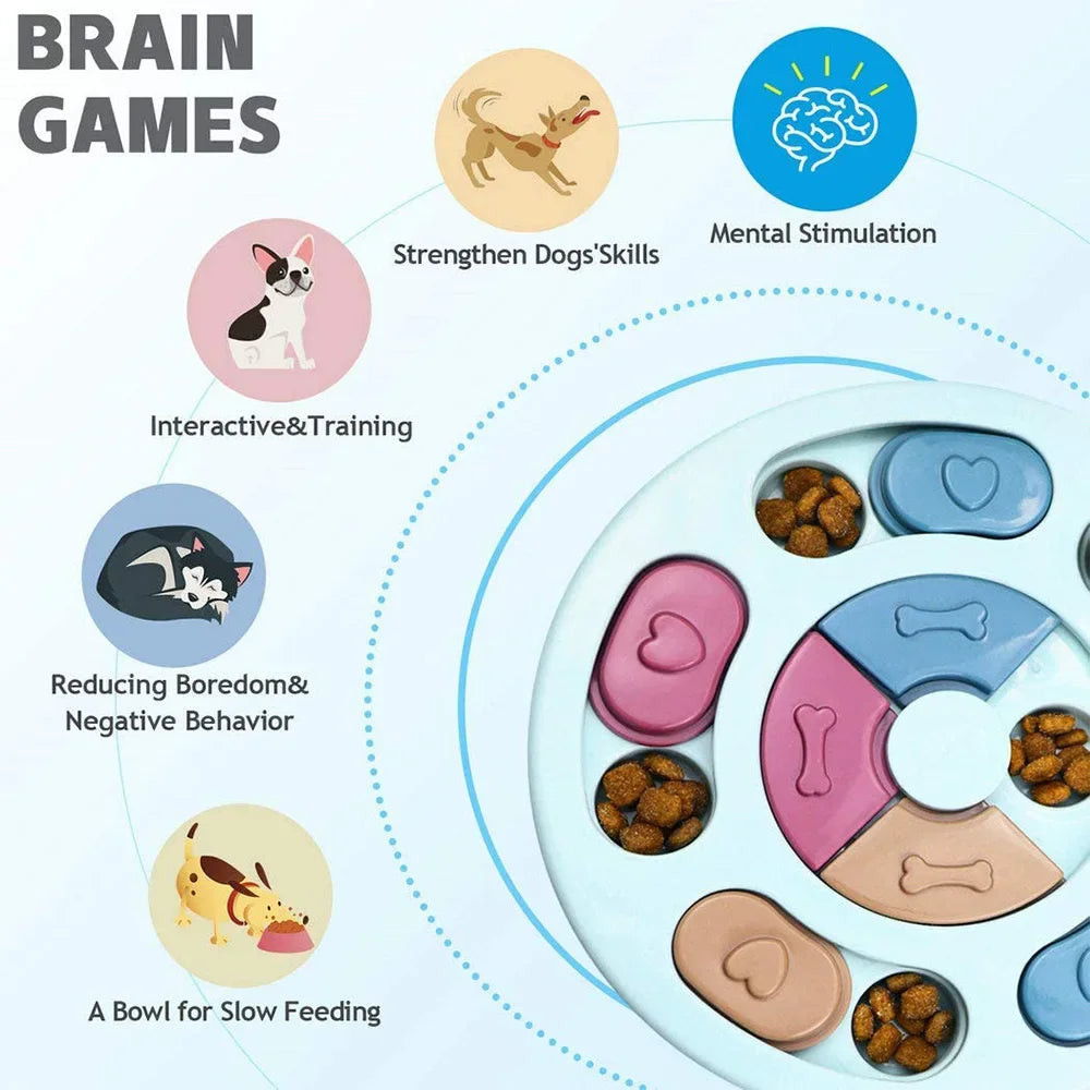 Interactive Puzzle Slow Feeder — Keep Your Dog Entertained at Mealtime